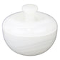 Natural Geo White Marble 5" Jar with Lid
