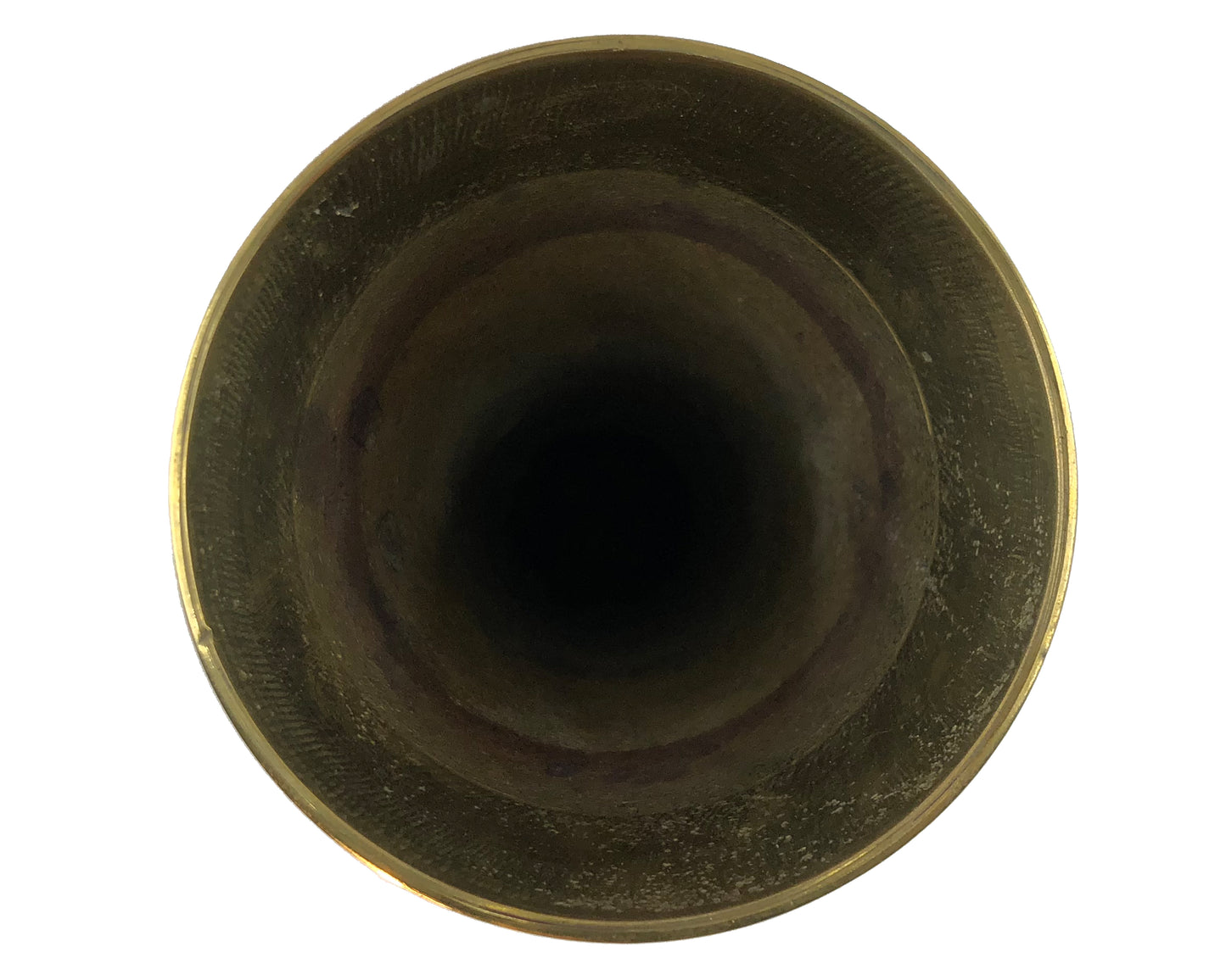 Natural Geo Brass Floral Black/Gold Table Vase