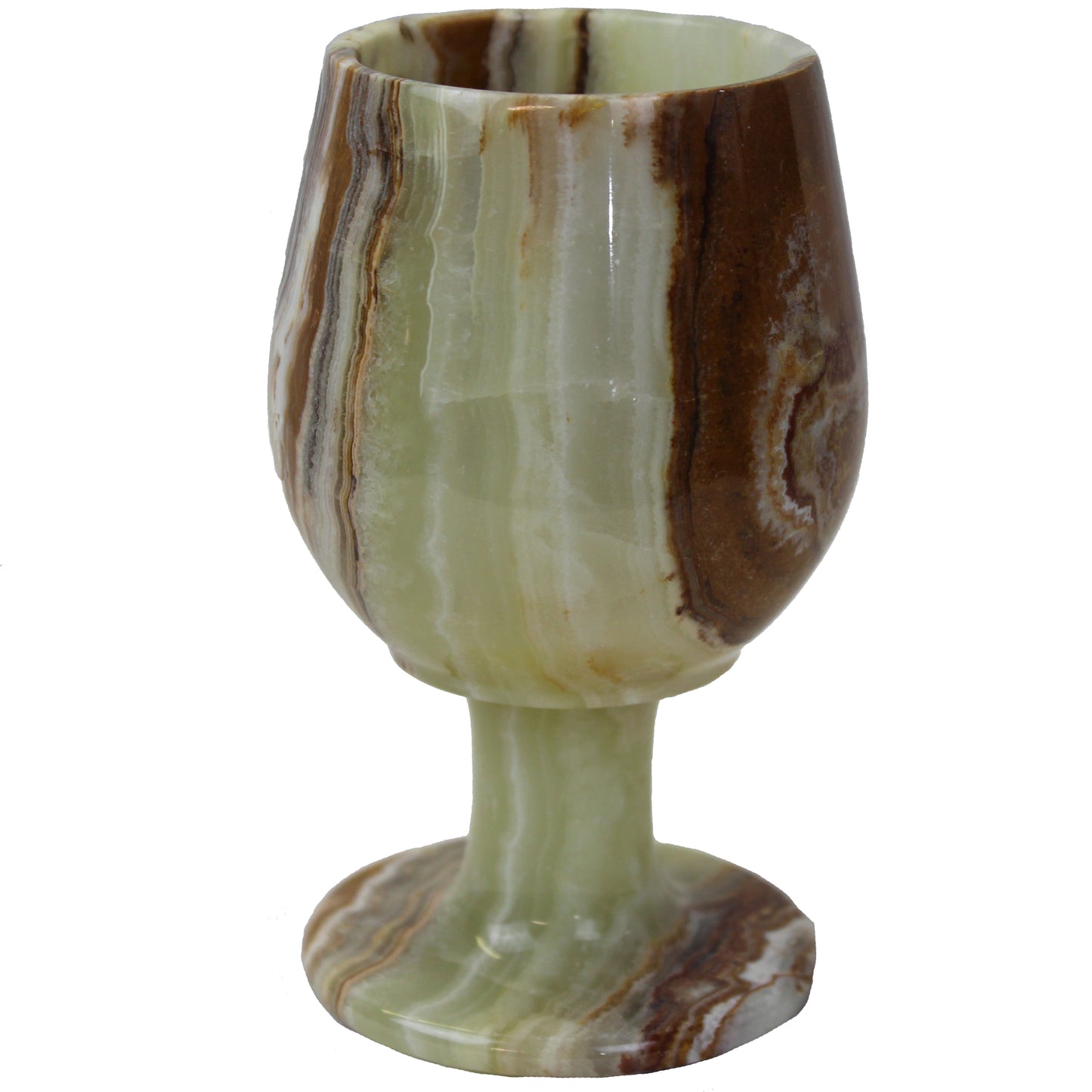 Natural Geo Decorative Handcrafted Onyx Glass (Set of 6)