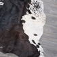 Natural Geo White/Dark Brown Cowhide Animal Area Rug 5' 4" x 6'
