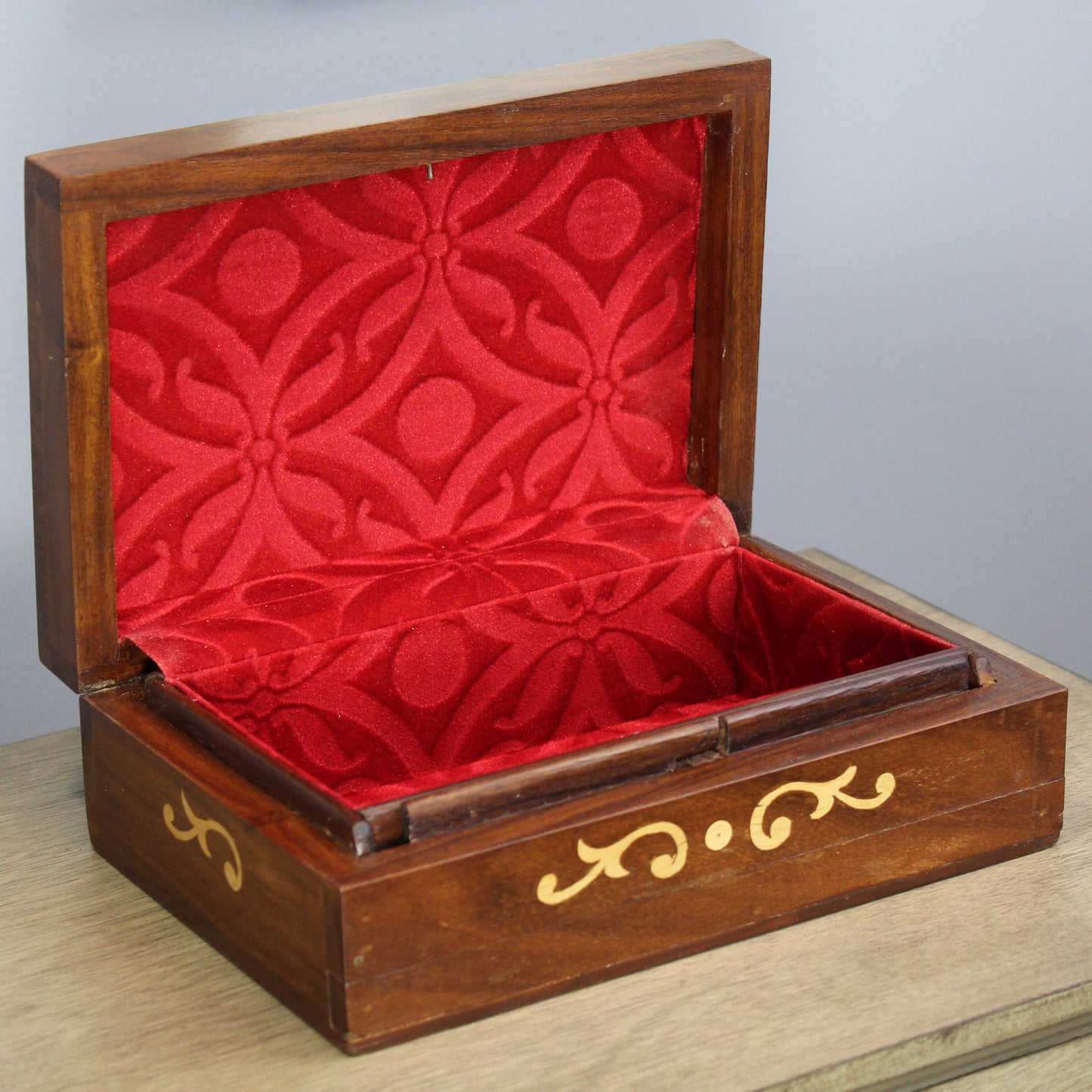Natural Geo Handmade Rosewood Horse Wooden Decorative Box