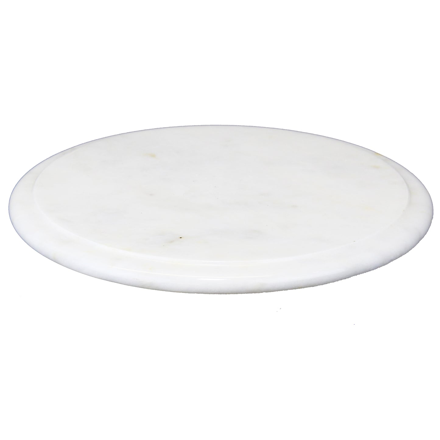 Natural Geo Decorative White Marble Lazy Susan