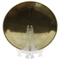 Natural Geo Staring Elephant Decorative Brass Accent Plate