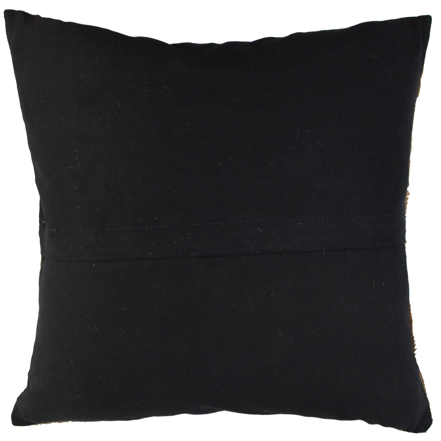 Natural Geo Brown Geometric Squares Throw Pillow