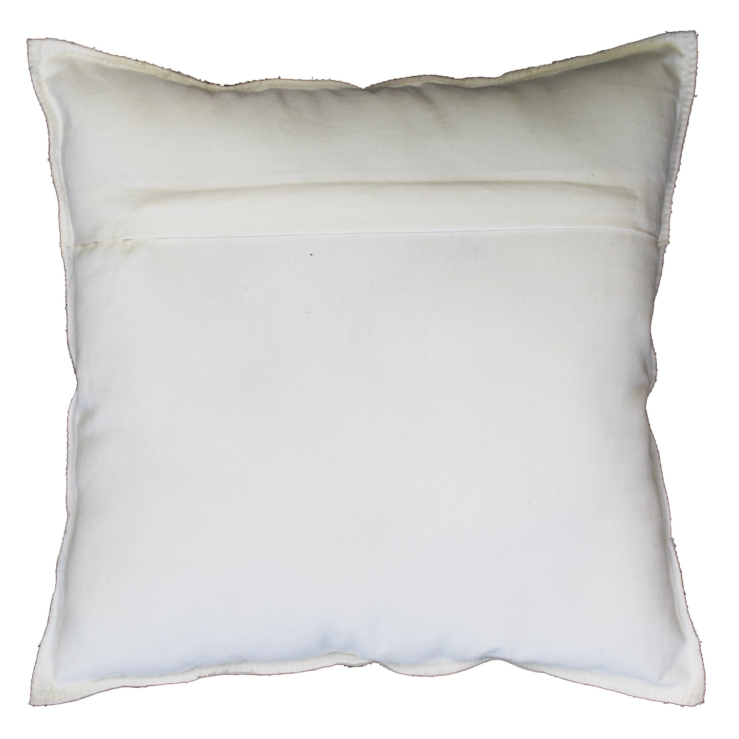 Natural Geo Herd Cowhide Black/Brown/White Square Decorative Throw Pillow
