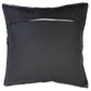 Natural Geo Maroon/Black Voguish Leather Geometric Pillow
