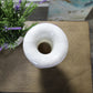 Natural Geo Decorative Marble White 12" Table Vase