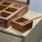 Natural Geo Rosewood Spice Organizer Box