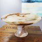 Natural Geo Multicolored Onyx Cake Stand