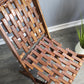 Natural Geo Rosewood Decorative Folding Chair