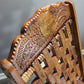 Natural Geo Rosewood Decorative Folding Chair