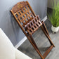 Natural Geo Rosewood Decorative Folding Chair