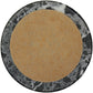 Natural Geo Black/White Decorative Round Marble Drink Coaster (Set of 6)