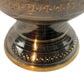 Natural Geo Brass Vintage Black/Gold Table Vase
