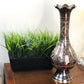 Natural Geo Brass Vintage Black/Gold Table Vase
