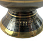 Natural Geo Brass Elegant Black/Gold 11" Table Vase