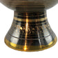 Natural Geo Brass Elegant Black/Gold 10" Table Vase