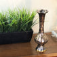 Natural Geo Brass Elegant Black/Gold 10" Table Vase