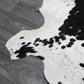 Natural Geo Black/White Cowhide Animal Area Rug 5' 2" x 5' 3"