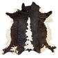 Natural Geo Brown/Black/White Cowhide Area Rug 5' x 5'