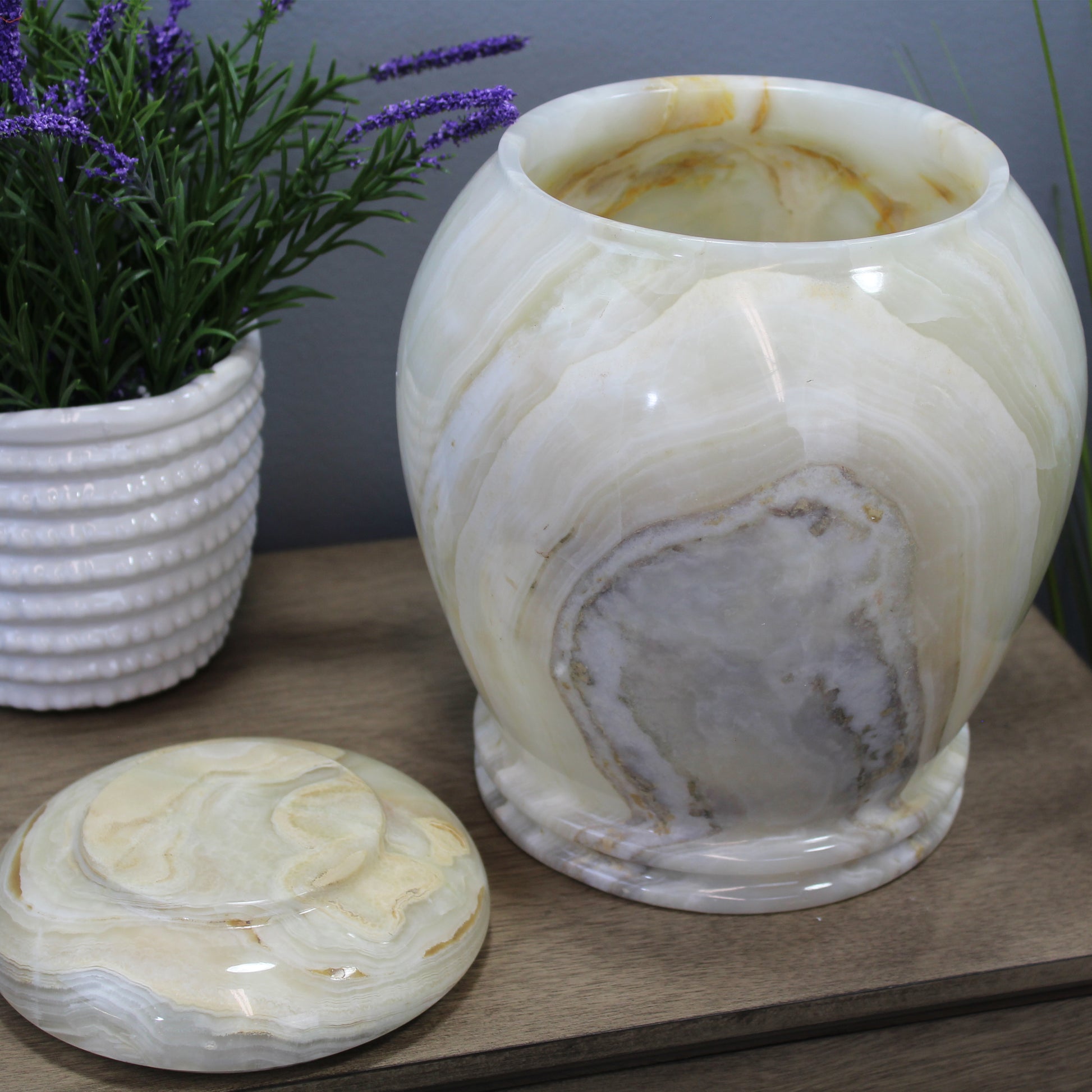 Nature Home Decor Onyx Kitchen Canister - Size: Small