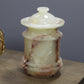 Natural Geo Multicolored Onyx 8" Jar with Lid