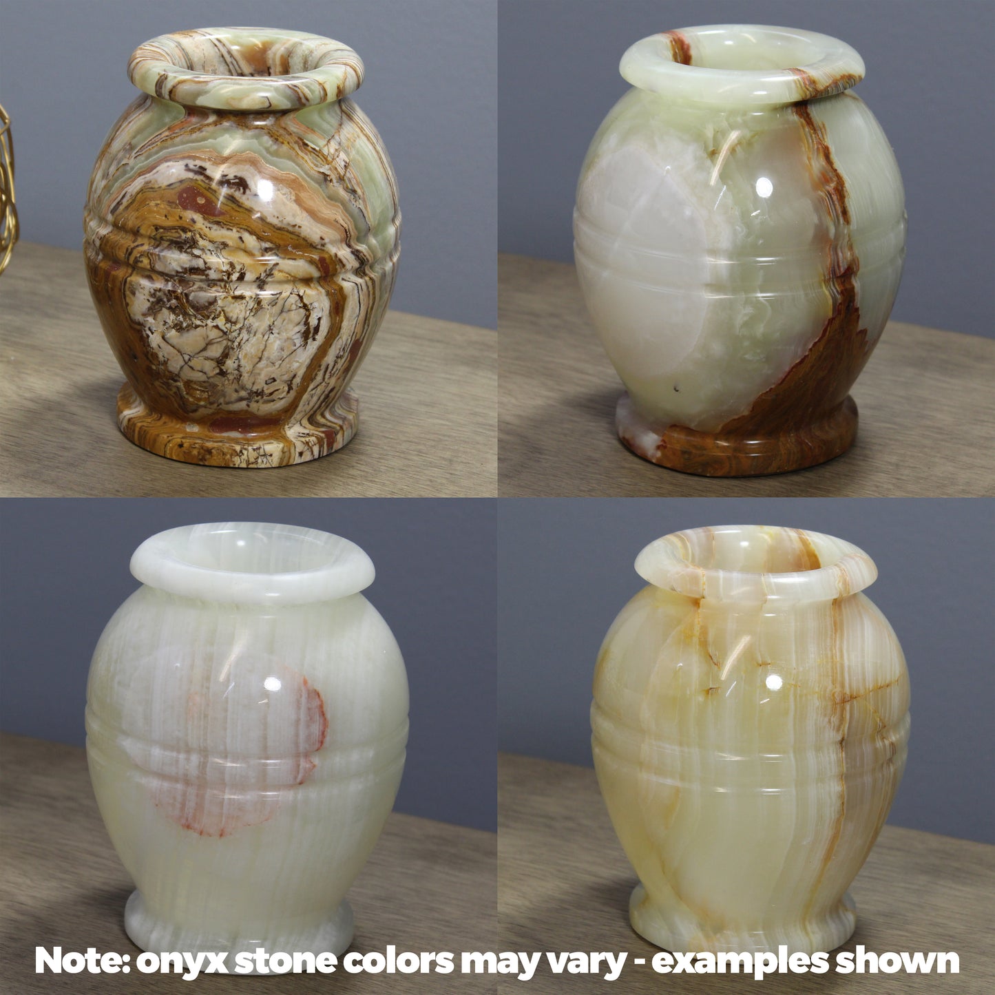 Natural Geo Multicolored Onyx 6" Jar