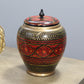 Natural Geo Red/Gold 8" Rosewood Jar