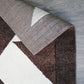 Natural Geo Jasmine Modern Geometric Abstract Chocolate/Brown Area Rug