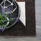 Natural Geo Jasmine Modern Geometric Abstract Chocolate/Brown Area Rug