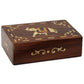 Natural Geo Handmade Rosewood Brown Elephant Wooden Decorative Box