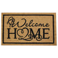 Natural Geo Island Welcome Home Beige/Black Natural Coir Door Mat 18 x 30"