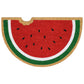 Natural Geo Island Bitten Watermelon Red/Green Natural Coir Door Mat 20 x 31"