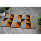 Natural Geo Island Triangles Multicolored Natural Coir Door Mat 18 x 30"