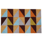 Natural Geo Island Triangles Multicolored Natural Coir Door Mat 18 x 30"