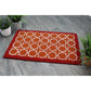 Natural Geo Island Geometric Stars Orange/Red Natural Coir Door Mat 20 x 31"