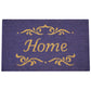 Natural Geo Island Classic Home Purple Natural Coir Door Mat 18 x 30"