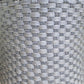 Natural Geo Moray Handwoven Nylon Decorative Accent Stool - Gray
