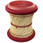 Natural Geo Handwoven Red Decorative Planter with Pot