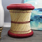 Natural Geo Handwoven Red Decorative Planter with Pot