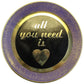 Natural Geo All You Need is Love Decorative Wall Hanging Brass Accent Plate