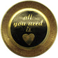 Natural Geo All You Need is Love Decorative Wall Hanging Brass Accent Plate