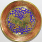 Natural Geo Relaxed Parrots Decorative Brass Accent Plate