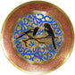Natural Geo Birds on a Branch Decorative Brass Accent Plate