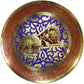 Natural Geo Lion Relaxing Decorative Brass Accent Plate
