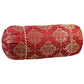Natural Geo Gold/Red Gao Takiya Bolster Pillow (Set of 2)