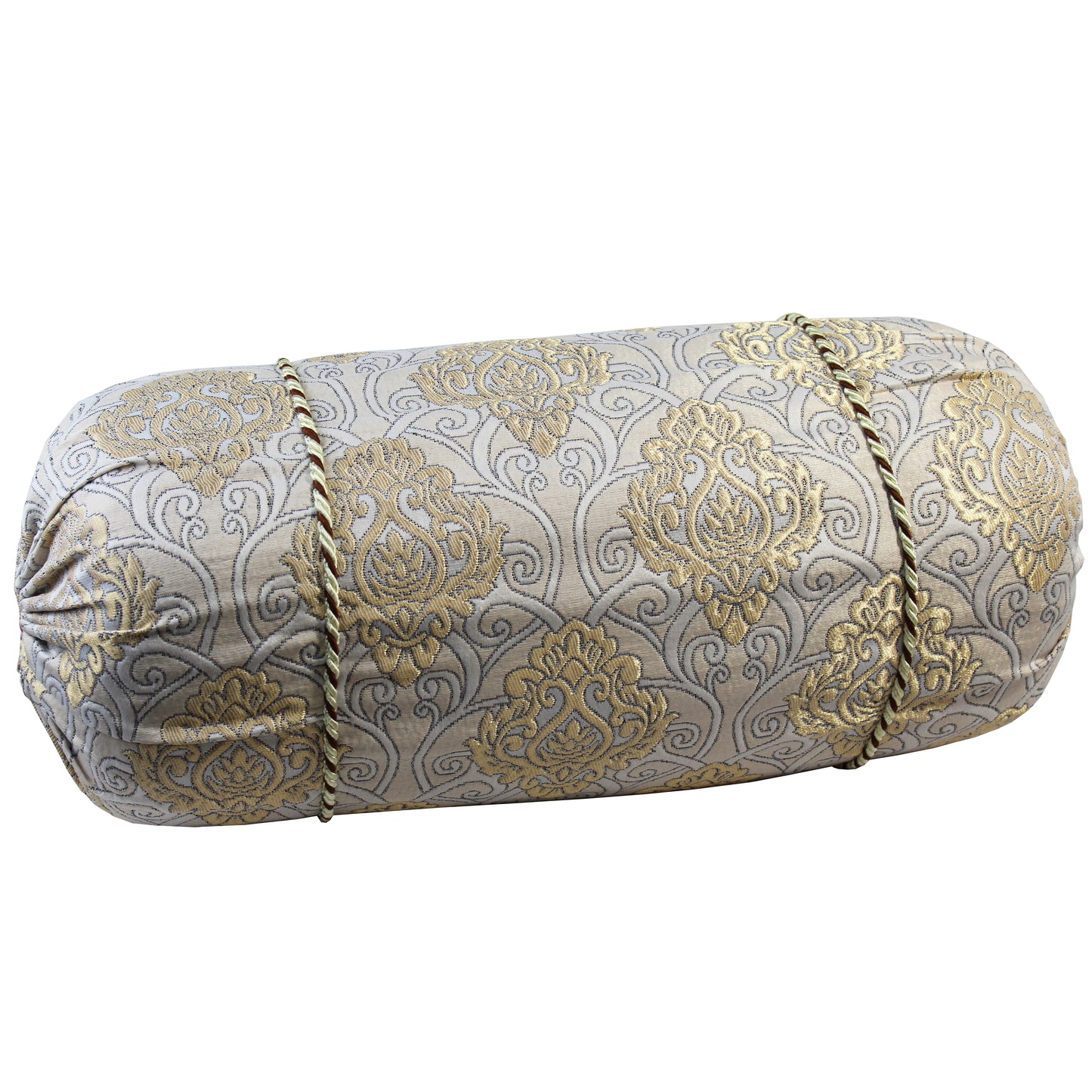 Natural Geo Cream/Gold Gao Takiya Bolster Pillow (Set of 2)