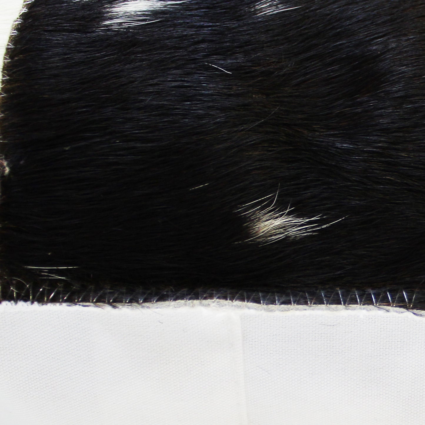 Natural Geo Herd Cowhide Black/Brown/White Square Decorative Throw Pillow