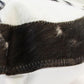 Natural Geo Herd Cowhide Black/Brown/White Round Decorative Throw Pillow
