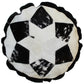 Natural Geo Herd Cowhide Black/Brown/White Round Decorative Throw Pillow